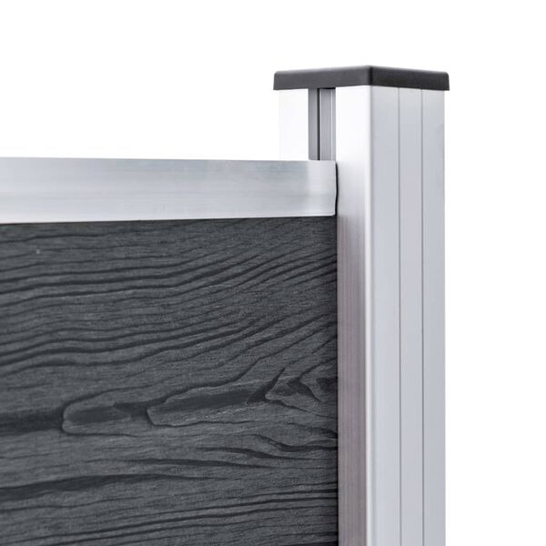 vidaXL Zaunpfosten 3 Stk. Aluminium 185 cm