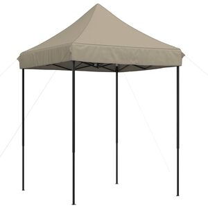 vidaXL Party-Zelt Taupe 200 x 200 x 306 cm Oxford-Stoff