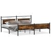 vidaXL Metallbett ohne Matratze R&auml;uchereiche 193x201 cm