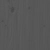 vidaXL Massivholzbett Grau 200x200 cm