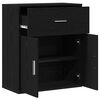 vidaXL Sideboard Schwarz Eichen-Optik 60 x 31 x 70 cm Holzwerkstoff