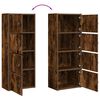 vidaXL Bücherregal Räuchereiche 40x24x102 cm Holzwerkstoff
