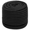 vidaXL Mehrzweck-Allzweckseil 18 mm 50 m Schwarz PP