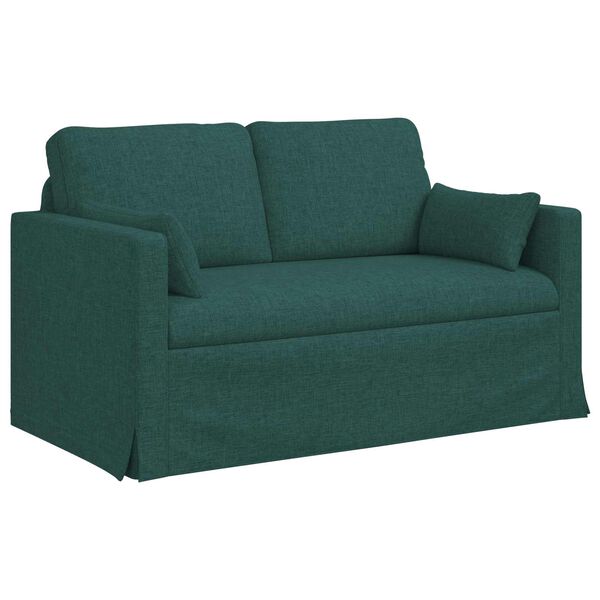 vidaXL Sofa 120cm Dunkelgr&uuml;n Metall