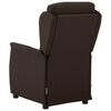 vidaXL Massagesessel Dunkelbraun 93,5 x 67,5 x 101,5 cm Stoff