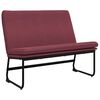 vidaXL Sitzbank Weinrot 100x75x76 cm Stoff