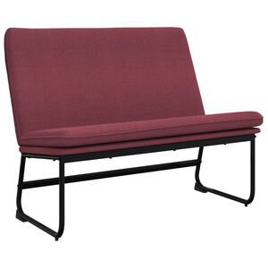 vidaXL Sitzbank Weinrot 100x75x76 cm Stoff