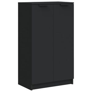 vidaXL Schuhschrank Schwarz 59x35x100 cm Holzwerkstoff