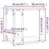 vidaXL Beistelltisch Braun Eichen-Optik 50x35x52 cm Holzwerkstoff