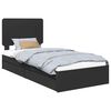 vidaXL Aufbewahrungsbett Verstellbar Schwarz 75 x 190 cm Holzwerkstoff