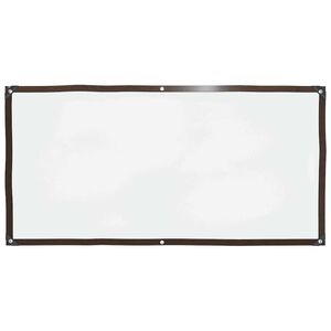 vidaXL Transparente Plane mit &Ouml;sen 1x2 m Polyethylen