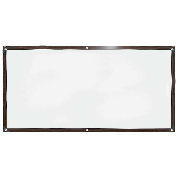 vidaXL Transparente Plane mit &Ouml;sen 1x2 m Polyethylen