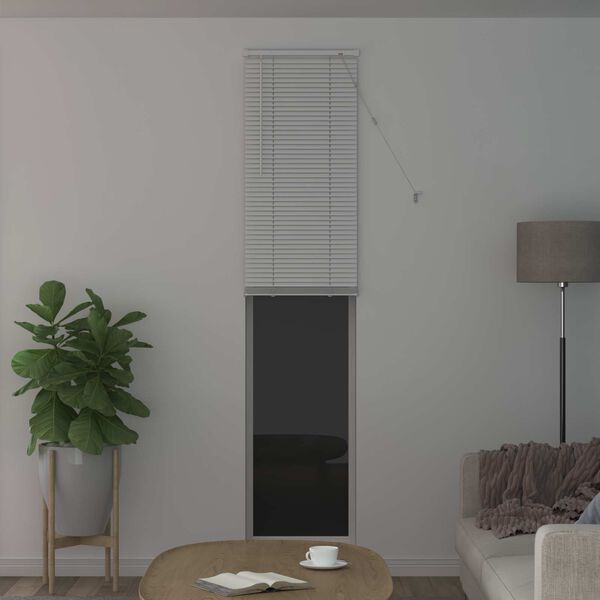 vidaXL Venetianer Jalousie Verstellbar Wei&szlig; 213 x 50 cm PVC