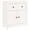 vidaXL Sideboard Wei&szlig; 70x35x80 cm Massivholz Kiefer