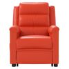 vidaXL Massagesessel mit Aufstehhilfe Rot Kunstleder