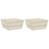 vidaXL Gartentische 2 Stk. 60x60x30 cm Impr&auml;gniertes Fichtenholz