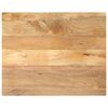 vidaXL Tischplatte 100x80x3,8 cm Rechteckig Massivholz Mango