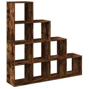 vidaXL Raumteiler-B&uuml;cherregal 4 Stufen R&auml;uchereiche 131,5x29x131,5 cm
