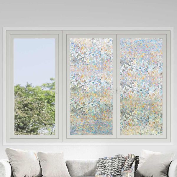 vidaXL Fensterfolien 5 Stk. Matt 3D Regenbogen-Muster PVC