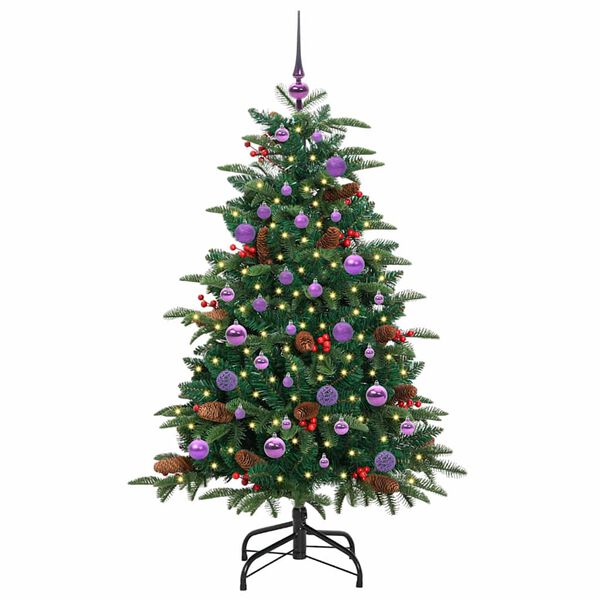 vidaXL K&uuml;nstlicher Weihnachtsbaum mit 150 LEDs mit St&auml;nder Gr&uuml;n 150 cm