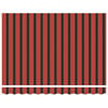 vidaXL Einziehbare Markise Orange und Braun 300 x 250 cm