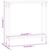 vidaXL Konsolentisch Grau Sonoma 75x22,5x75 cm Holzwerkstoff