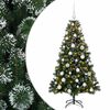vidaXL K&uuml;nstlicher Weihnachtsbaum mit Kugel 120 cm 150 LEDs