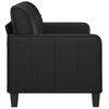 vidaXL 2-Sitzer-Sofa Schwarz 140 cm Kunstleder