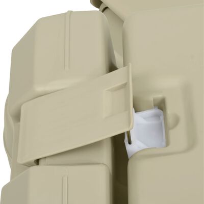 vidaXL Campingtoilette 10+10L und Handwaschbecken 20L Set Tragbar Grau