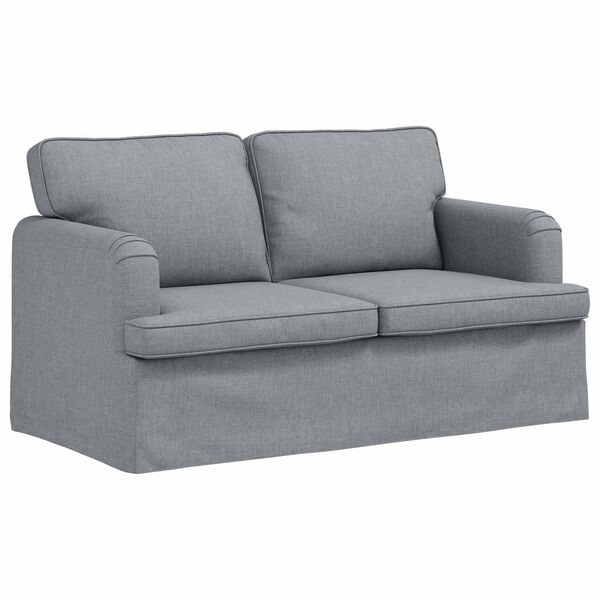vidaXL Sofa Hellgrau Gesamtabmessungen: 144 x 80 x 85 cm (B x T x H)