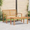 vidaXL Garten-Sofa-Set Natur Teak-Massivholz