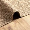 vidaXL Teppich ZIZUR Beige 80x150 cm Jute-Optik Indoor und Outdoor