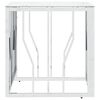 vidaXL Couchtisch Silbern 50x50x50 cm Edelstahl und Glas