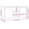 vidaXL TV-Schrank Grau Sonoma 102x37,5x52,5 cm Holzwerkstoff