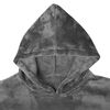 vidaXL Decken-Hoodie Dunkelgrau M Flanell