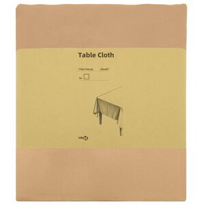 vidaXL Tischdecke 5 stk. Quadratisch Beige 110 x 110 cm Polyester