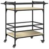 vidaXL K&uuml;chenwagen Sonoma-Eiche 82x40x78,5 cm Holzwerkstoff