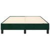 vidaXL Boxspringbettgestell Dunkelgr&uuml;n 120x200 cm Samt