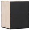 vidaXL Badezimmer H&auml;ngeschrank Wei&szlig; 38 x 33,5 x 48 cm Massivholz Mango