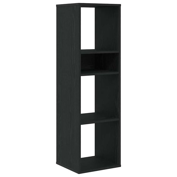 vidaXL B&uuml;cherregal Schwarz 34x31x112 cm Holzwerkstoff
