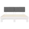 vidaXL Bettgestell mit gepolstertem Kopfteil Hellgrau 180 x 200 cm