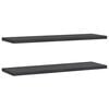 vidaXL Wandregale 2 Stk. 100x30 cm Schwarz Edelstahl