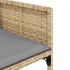 vidaXL 11-tlg. Garten-Essgruppe mit Kissen Beigemischung Poly Rattan