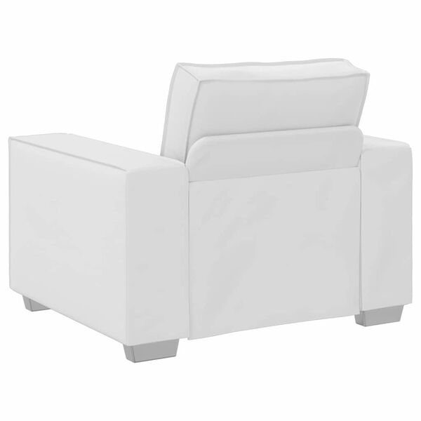 vidaXL Sofa-Sessel Wei&szlig; 100 cm Kunstleder