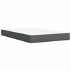 vidaXL Boxspringbett mit Matratze Dunkelgrau 120x200 cm Stoff