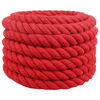 vidaXL Baumwollseil 30 mm 25 m Rot 100% Baumwolle