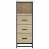 vidaXL Badschrank Sonoma-Eiche 35x37,5x100 cm Holzwerkstoff