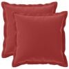 vidaXL Kissen mit Kissen HOUTEN 2 Stk. Weinrot Polyester