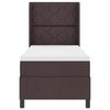 vidaXL Boxspringbett mit Matratze Dunkelbraun 200 x 80 cm Stoff