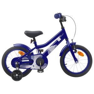 vidaXL Kinderfahrrad 14 Zoll f&uuml;r 3-5 Jahre alt Dunkelblau